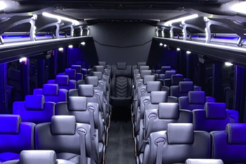 Kenosha Charter Bus Interior
