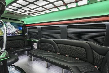 Kenosha Sprinter Party Bus Interior